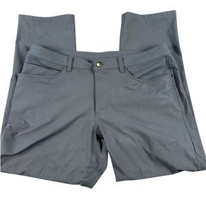 Lululemon Men's Athletic‎ Pants Performance Stretch Quick Dry Zip Pocket Gray 34